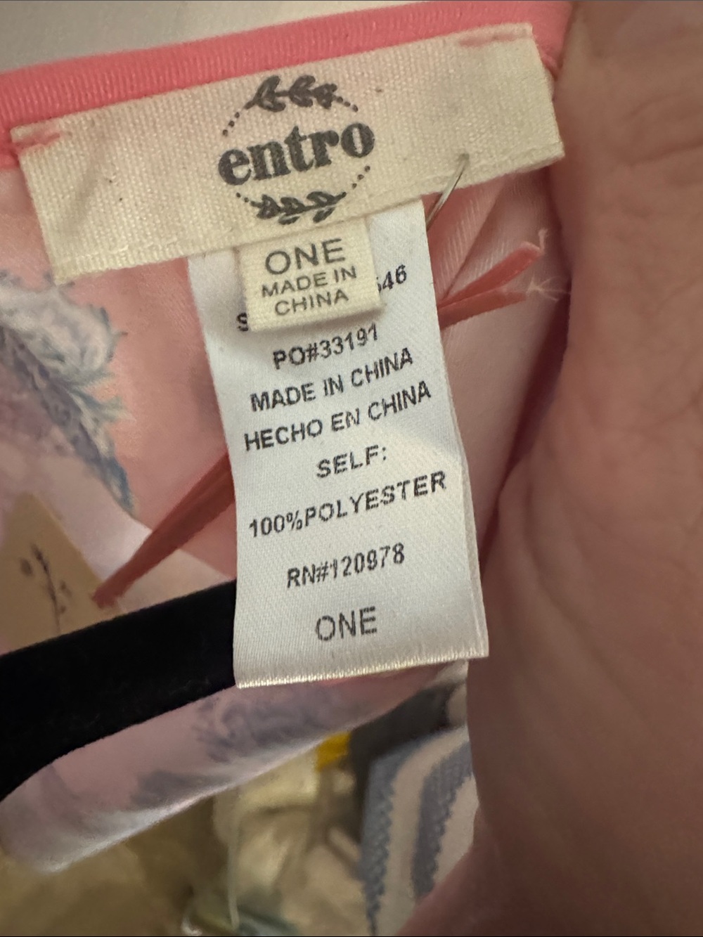 ENTRO PINK BLUE SILKY KIMONO WRAP ONE SIZE - Picture 3 of 3